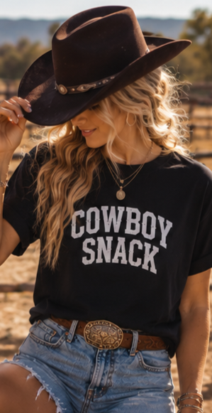 Cowboy Snack T-shirt product image 7, showing shirt style and design