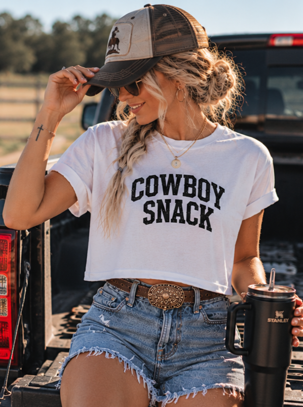 Cowboy Snack T-shirt product image 6, showing shirt style and design