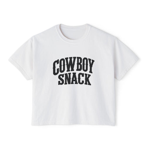 Cowboy Snack T-shirt product image 2, showing shirt style and design