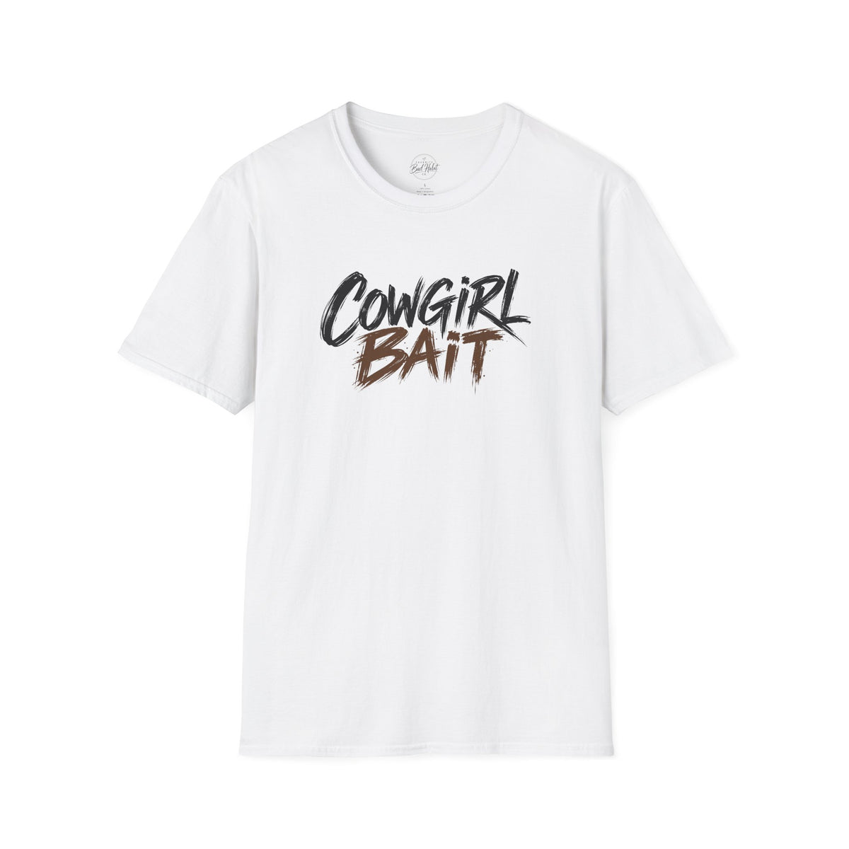 Cowgirl Bait T-shirt product image 1, showing shirt style and design