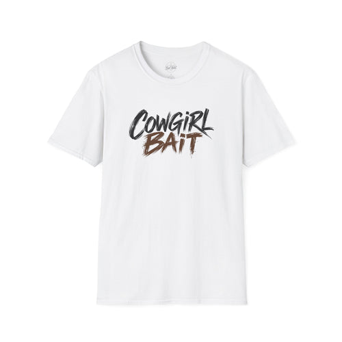 Cowgirl Bait T-shirt product image 1, showing shirt style and design