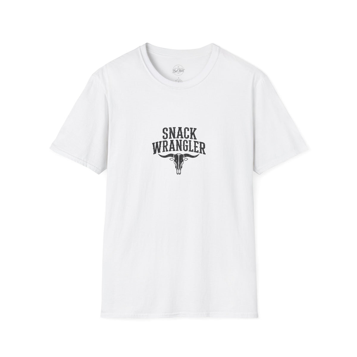 Snack Wrangler T-shirt product image 4, showing shirt style and design